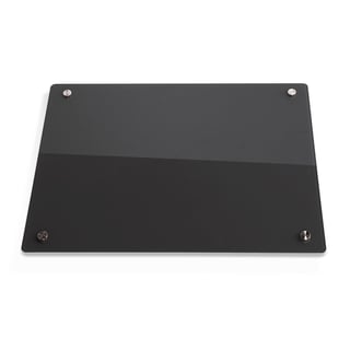 Magnetic glass board WRITE-ON®, 450x600 mm, black