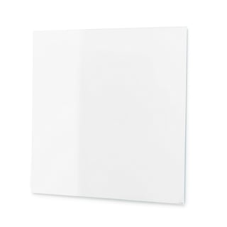 Glass writing board STELLA, 500x500 mm, white