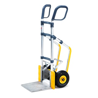 Height adjustable easy-tip sack truck MURPHY, 250 kg load