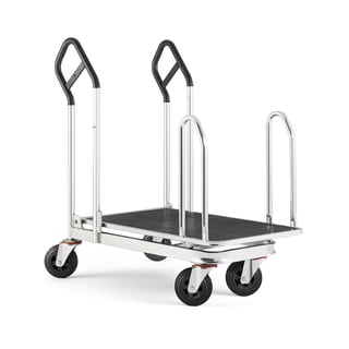 Platformwagen met zijbalken, 250 kg draagvermogen, 1100 x 610 x 1130 mm