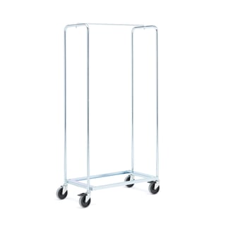 Galvanised chair trolley, 1760x485x1060 mm