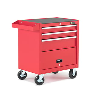 Tool trolley REPAIR, 3 drawers + storage, 775x680x460 mm