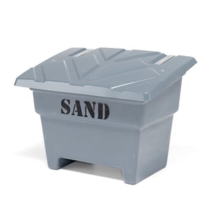 Sandlåda, 350 liter, grå