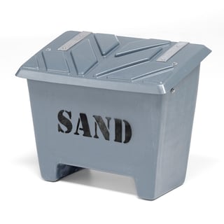 Sandlåda, 130 liter, grå