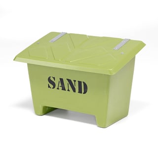 Grit bin, 690x1010x630 mm, 250 L, green