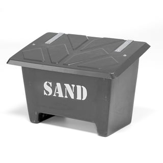 Sandlåda, 250 liter, svart