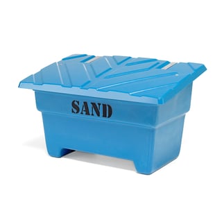 Grit bin, 870x1420x920 mm, 550 L, blue