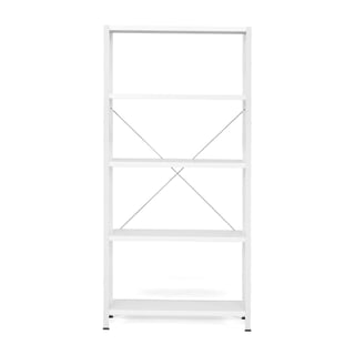 Policový kovový regál IDEAL, základná sekcia, 1970x1010x500 mm, šedý