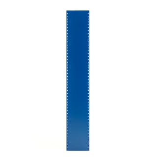 Gesloten staander voor legbordstelling MIX, 1 stuk, 2100 x 400 mm, blauw