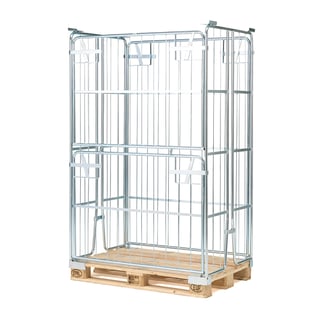 Pallecontainer AMOUNT, stabelbar, 1200x800x1800 mm