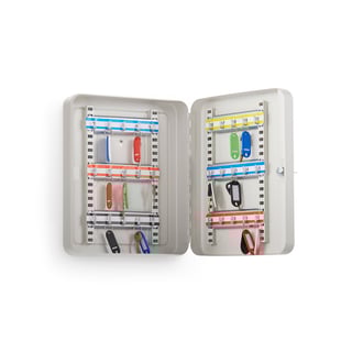 Lille nøgleskab BIRKETT, 300x240x80 mm, 30 kroge