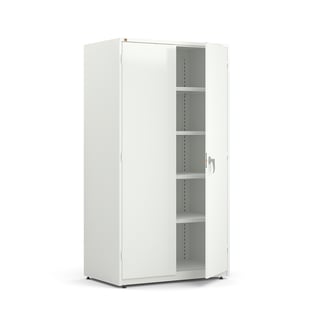 Extra deep storage cabinet SPIRIT, 1900x1020x635 mm, white, white