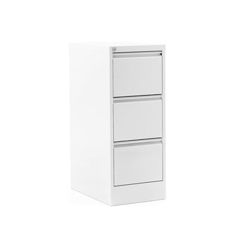 A4 filing cabinet INCLUDE, 3 drawers, 415x630x1030 mm, white