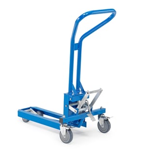 Display pallet lifter HELP, for quarter pallets, 200 kg load, 95-120 mm lift height