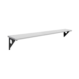 Wall mounted changing room bench STADIUM, 1500x360 mm, grey