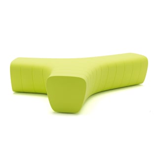 Modular seating bench JETLAG, green