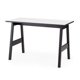 Bureau NOMAD, 1200 x 600 mm, wit, zwart