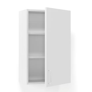 Wall-mounted cabinet THEO, right hinged, white