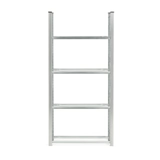 Reifenregal TRANSFORM Grundmodul mit 4 Ebenen, 2500 x 1200 x 400 mm