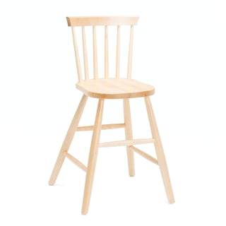 Children's high wooden chair ALICE, H 500 mm, birch