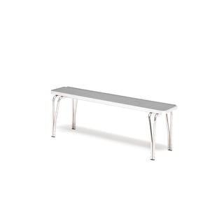 Economy stacking bench, 1220x254x432 mm, grey