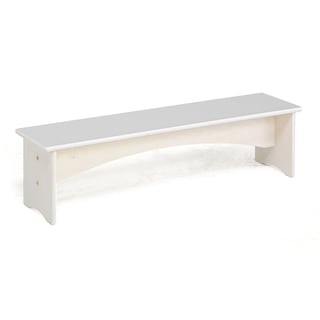 Bench seat SIGGE, 1200x300x300 mm, light grey