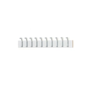 Coat rail HÄNGA, 1500 mm, 10 double hooks, white