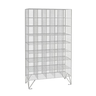 Mesh locker, 40 comps, no doors, 1360x775x305 mm