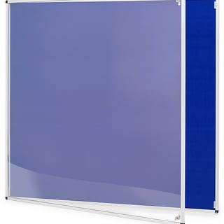 Tamperproof noticeboard, 1200x1200 mm, dark blue