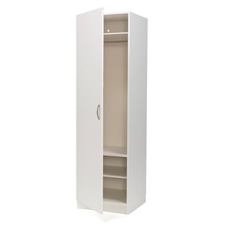 Wardrobe, 600x600x2100 mm, L/H, white, white