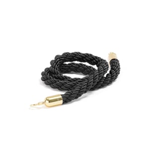 Barrier system, rope, 1500 mm, black, brass