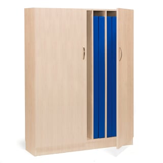 Lagerschrank für faltbare Matratzen, 1200x340x1585 mm, weiß, Birke