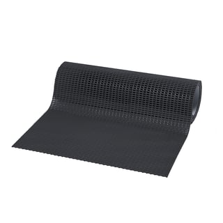 Roof walkway matting CROSSGRIP, 10 m roll, W 910 mm, black