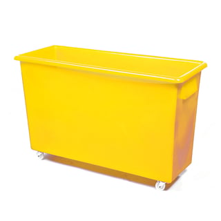 Bottle skip, 620x970x380 mm, 165 L, yellow