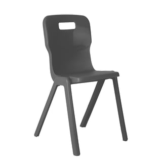 All-in-one plastic chair TITAN, H 460 mm, charcoal