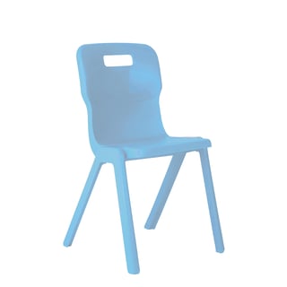 All-in-one plastic chair TITAN, H 350 mm, sky blue