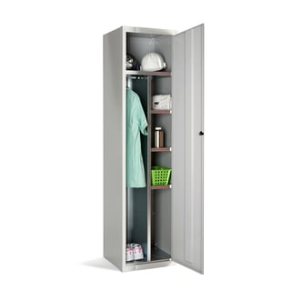 Combination storage locker, 1800x450x450 mm, grey