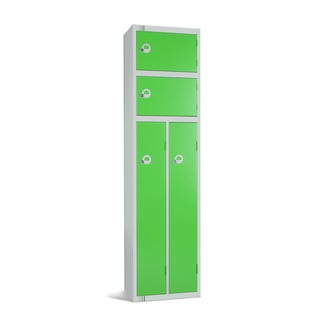 2 person locker, 1800x450x450 mm, green