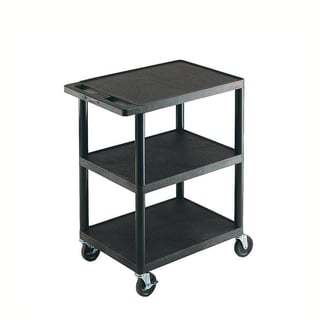 Service trolley, 3 shelves, 150 kg load, 610x458x840 mm