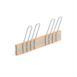 Shoe hooks JEPPE, 600 mm, birch, alu