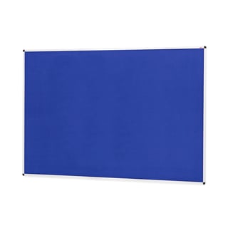 Aluminium framed noticeboard, 1800x1200 mm, blue