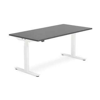 Elektriski augstumā regulējams galds Modulus, 1600x800 mm, melns