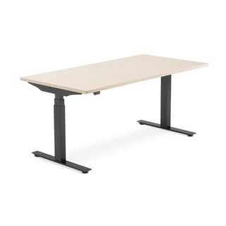 Elektriski augstumā regulējams galds Modulus, 1600x800 mm, bērzs