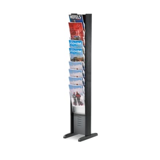 Display rack PRESENT, A4, 10 comps, floor model