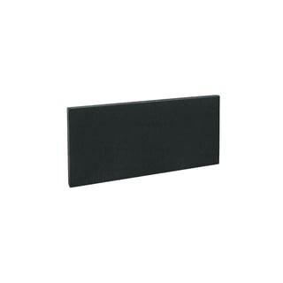 Rectangular desk screen, 800x400 mm, black
