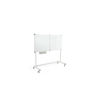 Mobiel whiteboard met drie panelen MEGAN, 1500 x 1000 mm