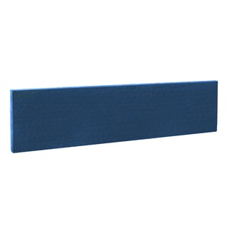 Rectangular desk screen, 1800x400 mm, blue