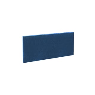 Rectangular desk screen, 800x400 mm, blue