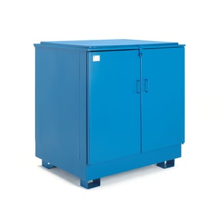 Closed drum storage, 2 vertical drums, 1400x1350x950 mm, 260 L