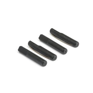 Benkehaker, runde, 4-pk., svart